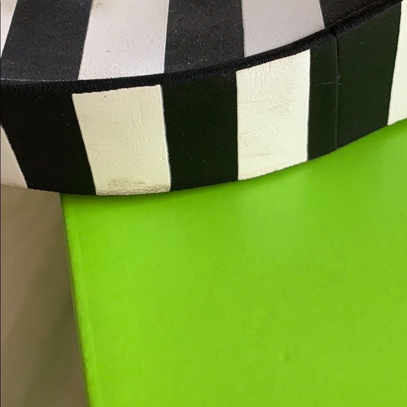 Kate Spade Rhett Black & White Wedge flip flops - Picture 8 of 8